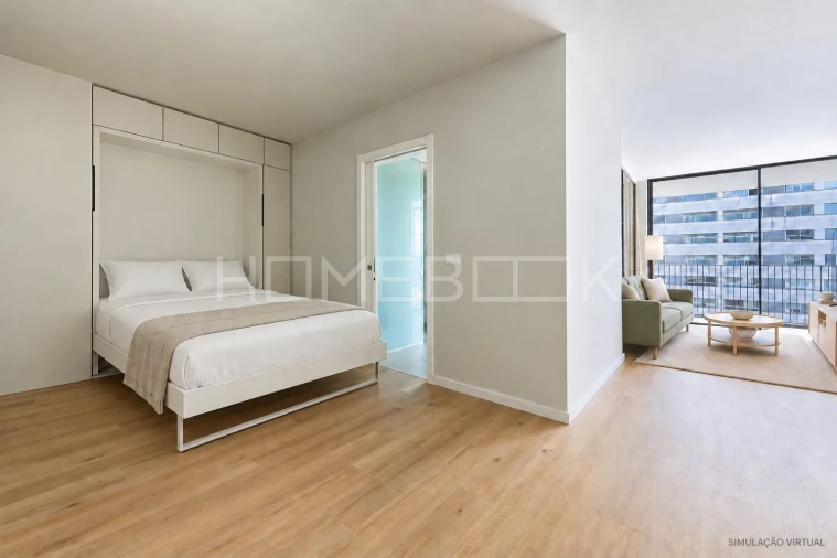 Apartamento T1 para Arrendamento em Santa Marinha Foto 7