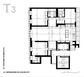 Apartamento T3 para Arrendamento em Avenidas Novas