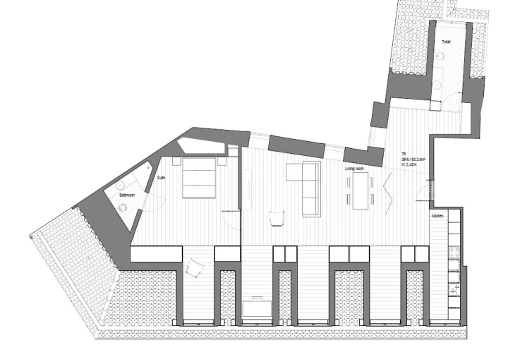 Apartamento T1 para Venda em Santa Maria Maior Planta 1