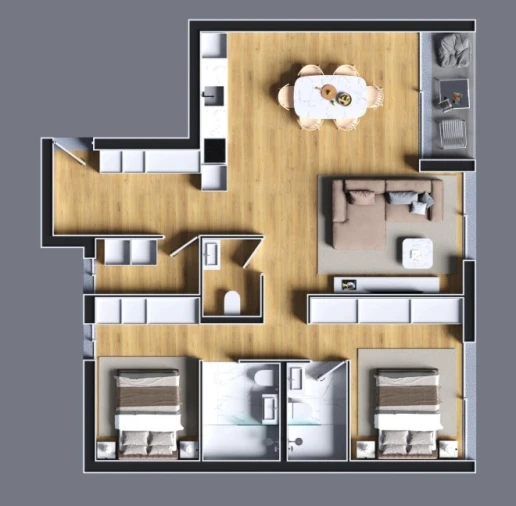 Apartamento T2 para Venda em Cedofeita, Santo Ildefonso, Sé, Miragaia, São Nicolau e Vitória Planta 1
