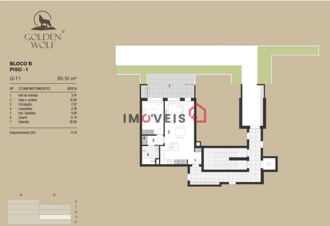 Apartamento T1 para Venda em Leiria, Pousos, Barreira e Cortes Foto 17