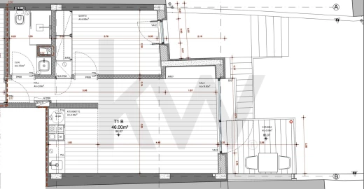 Apartamento T1 para Arrendamento em São Vicente