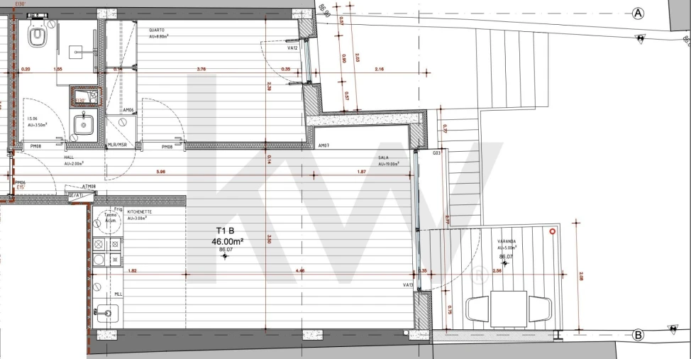 Apartamento T1 para Arrendamento em São Vicente Foto 10