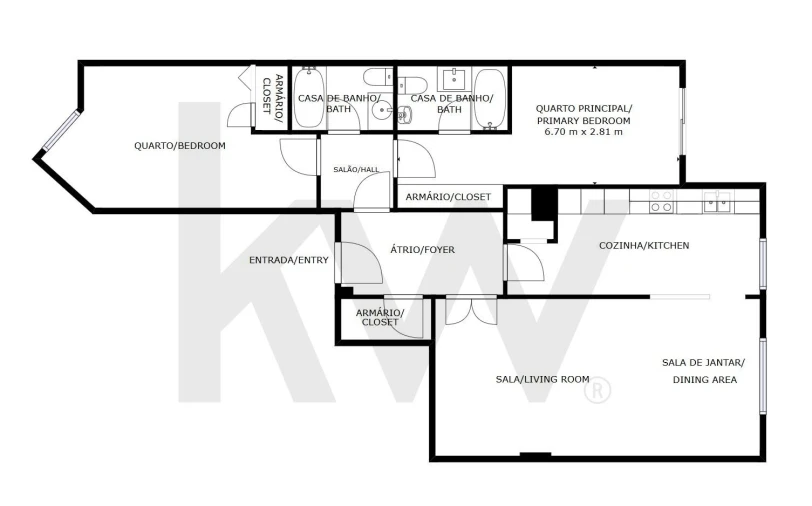 Apartamento T2 para Arrendamento em Carcavelos e Parede Foto 36