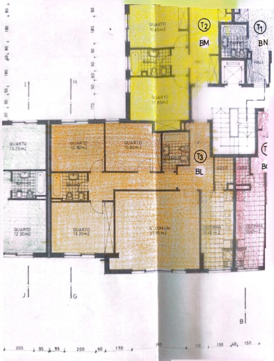 Apartamento T3 para Venda em Vila do Conde Planta 1