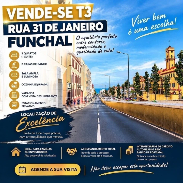 Apartamento T3 para Venda em Funchal (Santa Luzia) Foto 1
