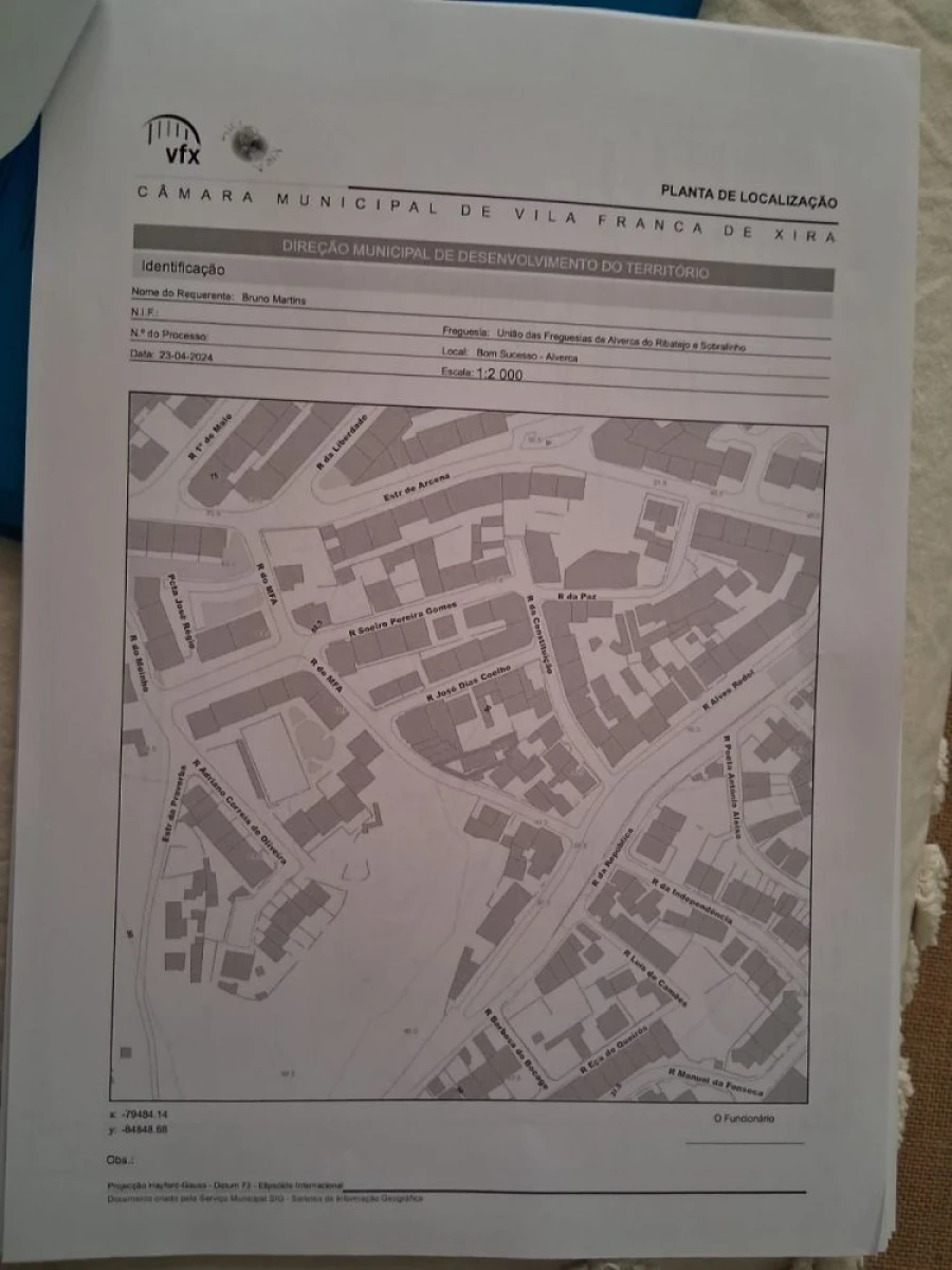 Apartamento T2 para Venda em Alverca do Ribatejo e Sobralinho Planta 1
