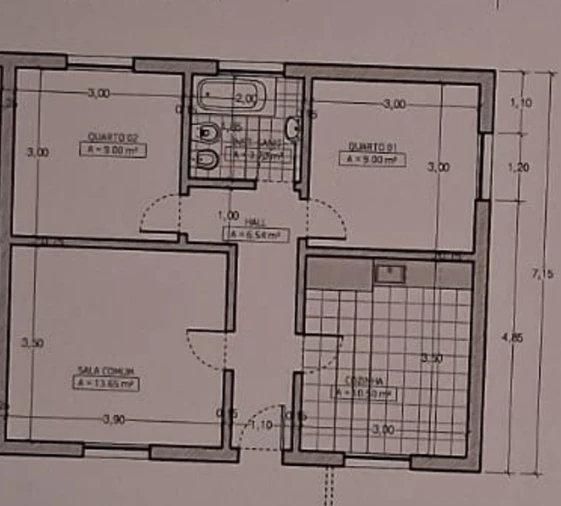 Apartamento T2 para Venda em Alverca do Ribatejo e Sobralinho Planta 2