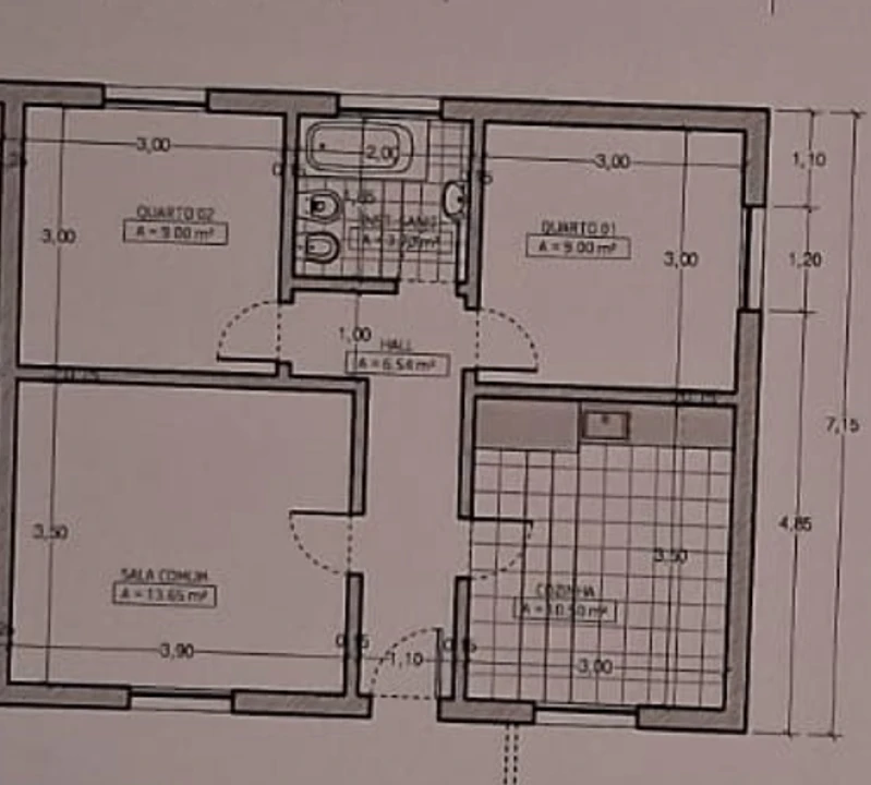 Apartamento T2 para Venda em Alverca do Ribatejo e Sobralinho Planta 2