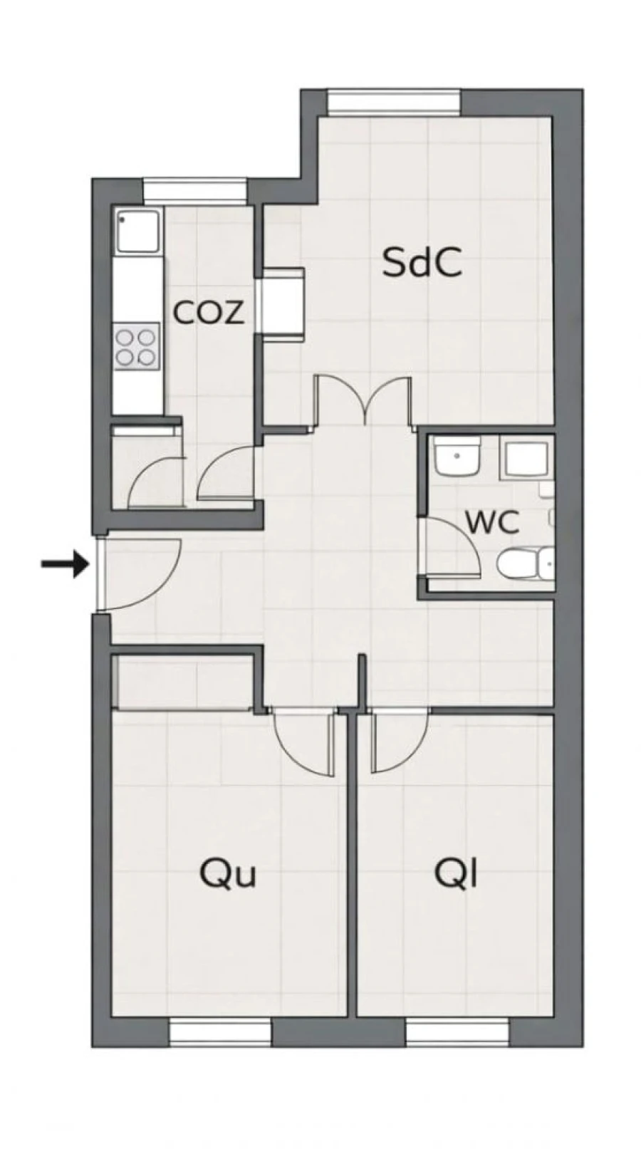 Apartamento T3 para Venda em Vialonga Planta 1