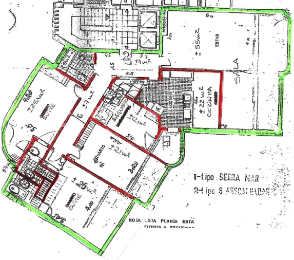 Apartamento T4 para Venda em Cascais e Estoril Planta 1