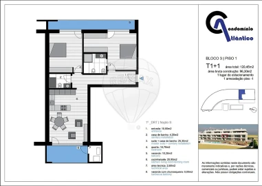 Apartamento T1 para Venda em A dos Cunhados e Maceira