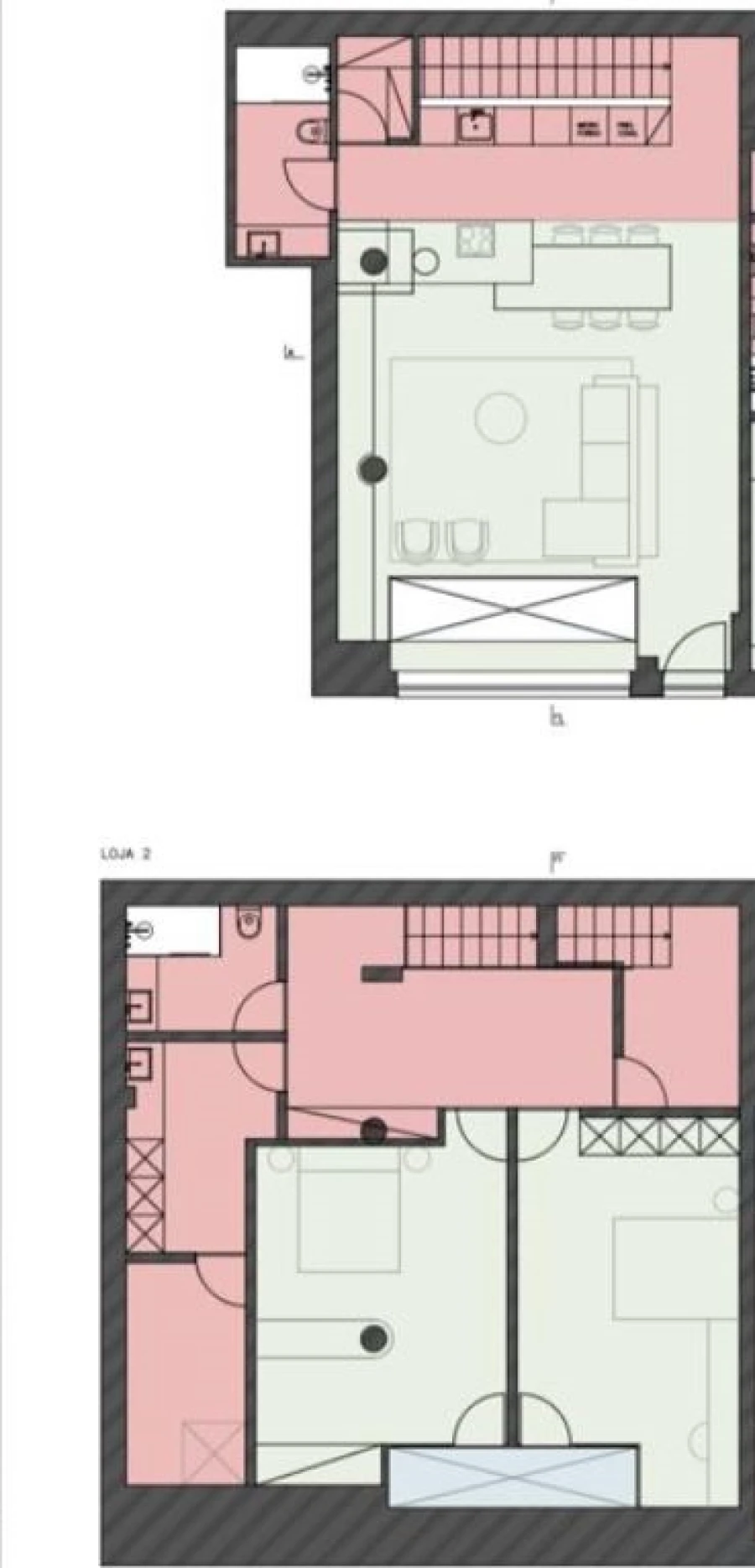 Apartamento T2 para Venda em Argoncilhe Planta 1