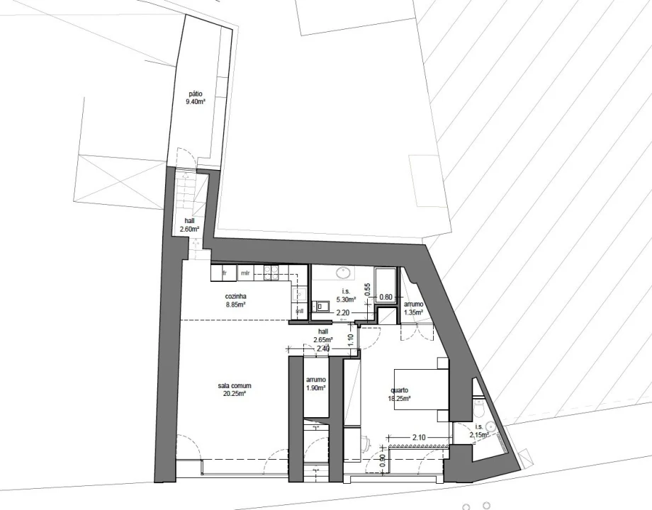 Apartamento T1 para Venda em Buarcos Planta 2