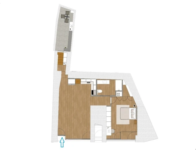 Apartamento T1 para Venda em Buarcos Planta 1