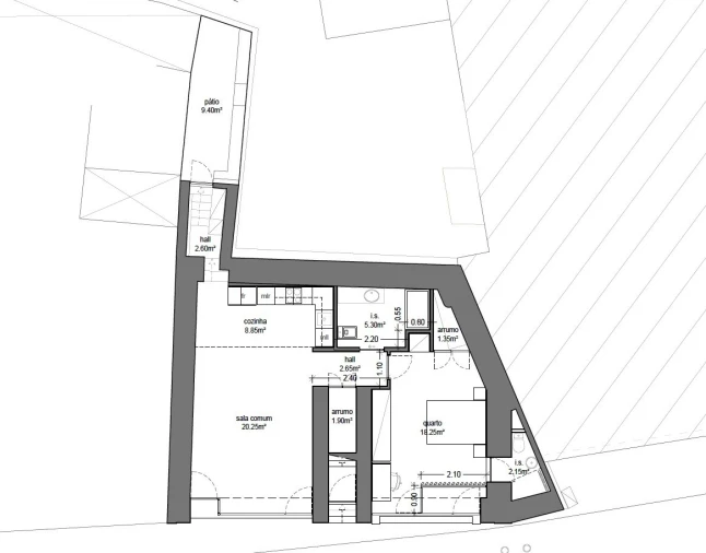 Apartamento T1 para Venda em Buarcos Planta 2