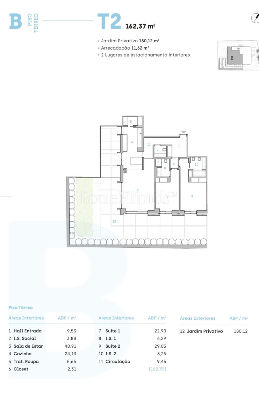 Apartamento T2 para Venda em Cascais e Estoril Planta 1