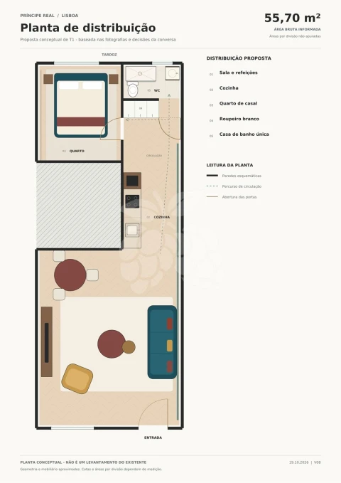 Apartamento T1 para Venda em Santo António