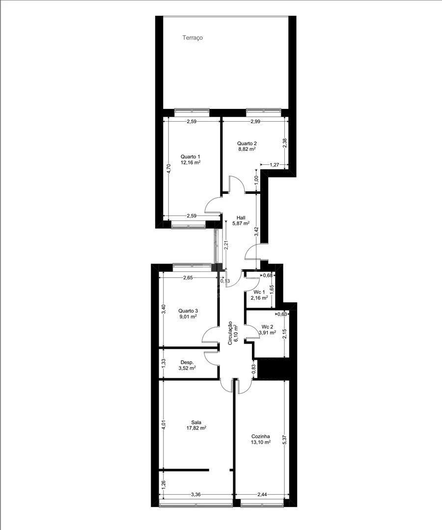 Apartamento T3 para Venda em Braga (São José de São Lázaro e São João do Souto) Foto 16