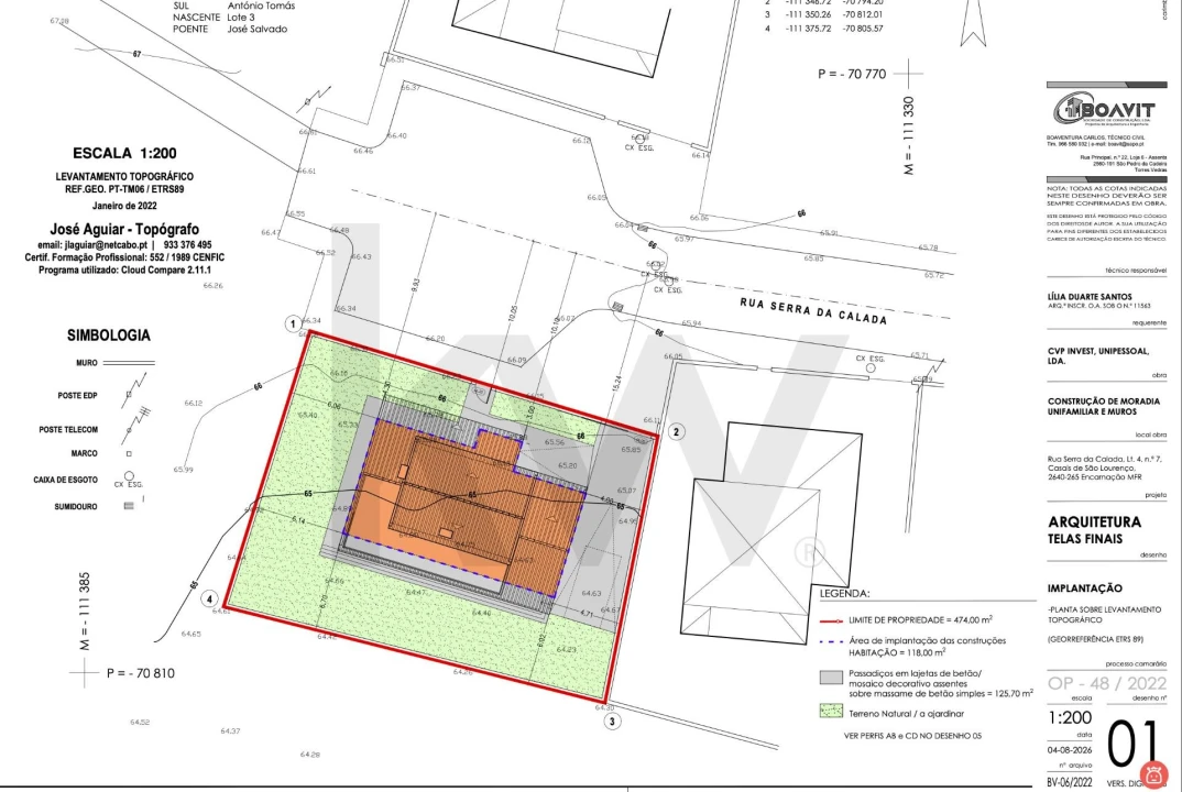 Moradia T4 para Venda em Encarnação Planta 3