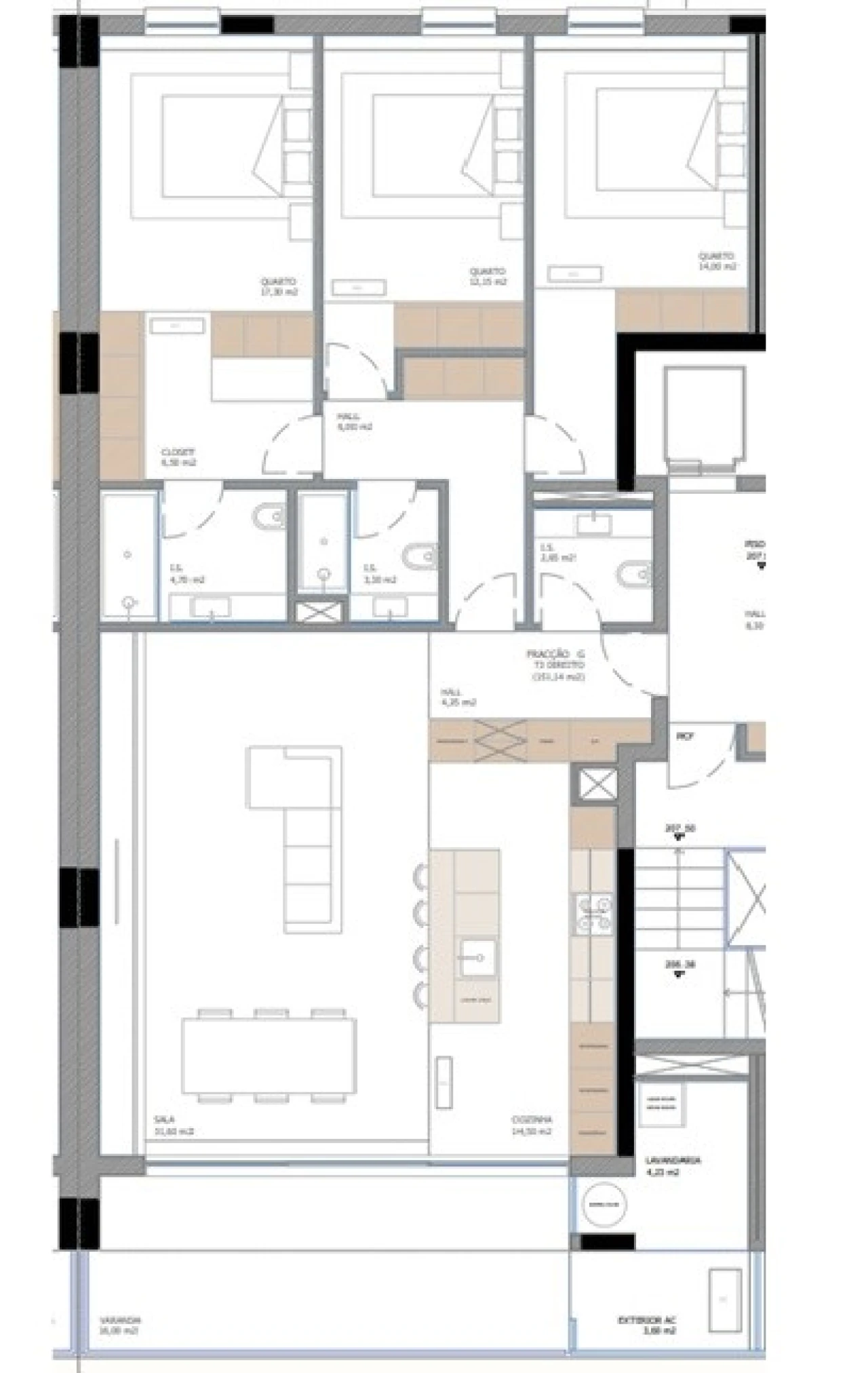 Apartamento T3 para Venda em Nogueira, Fraião e Lamaçães Foto 11
