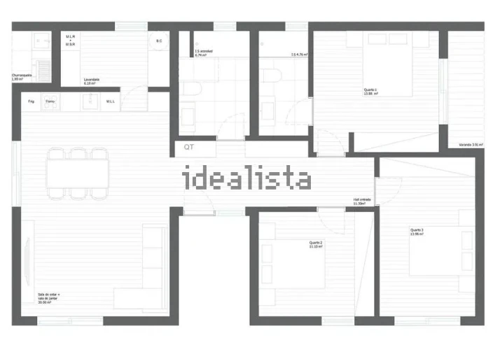 Apartamento T3 para Venda em Ponte Foto 31