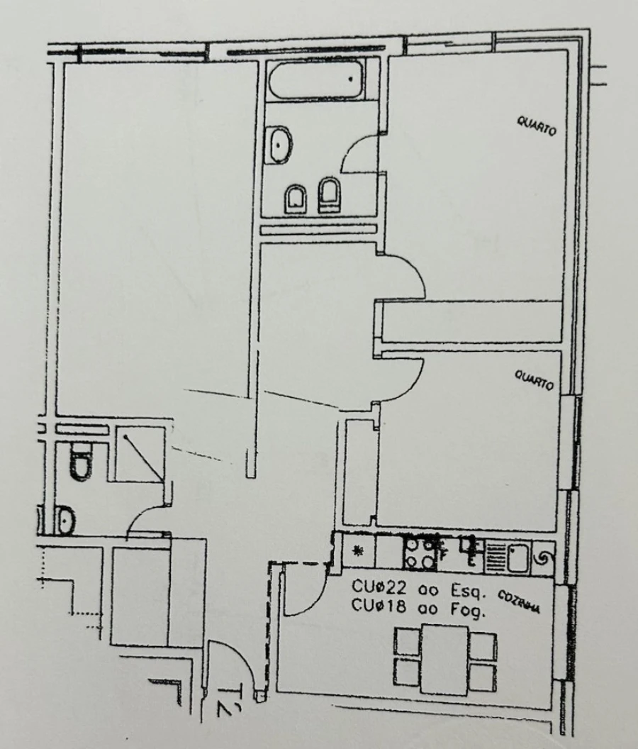 Apartamento T2 para Venda em Aradas Planta 1