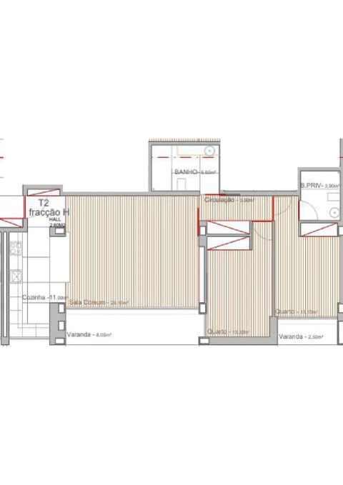 Apartamento T2 para Venda em Campo e Sobrado