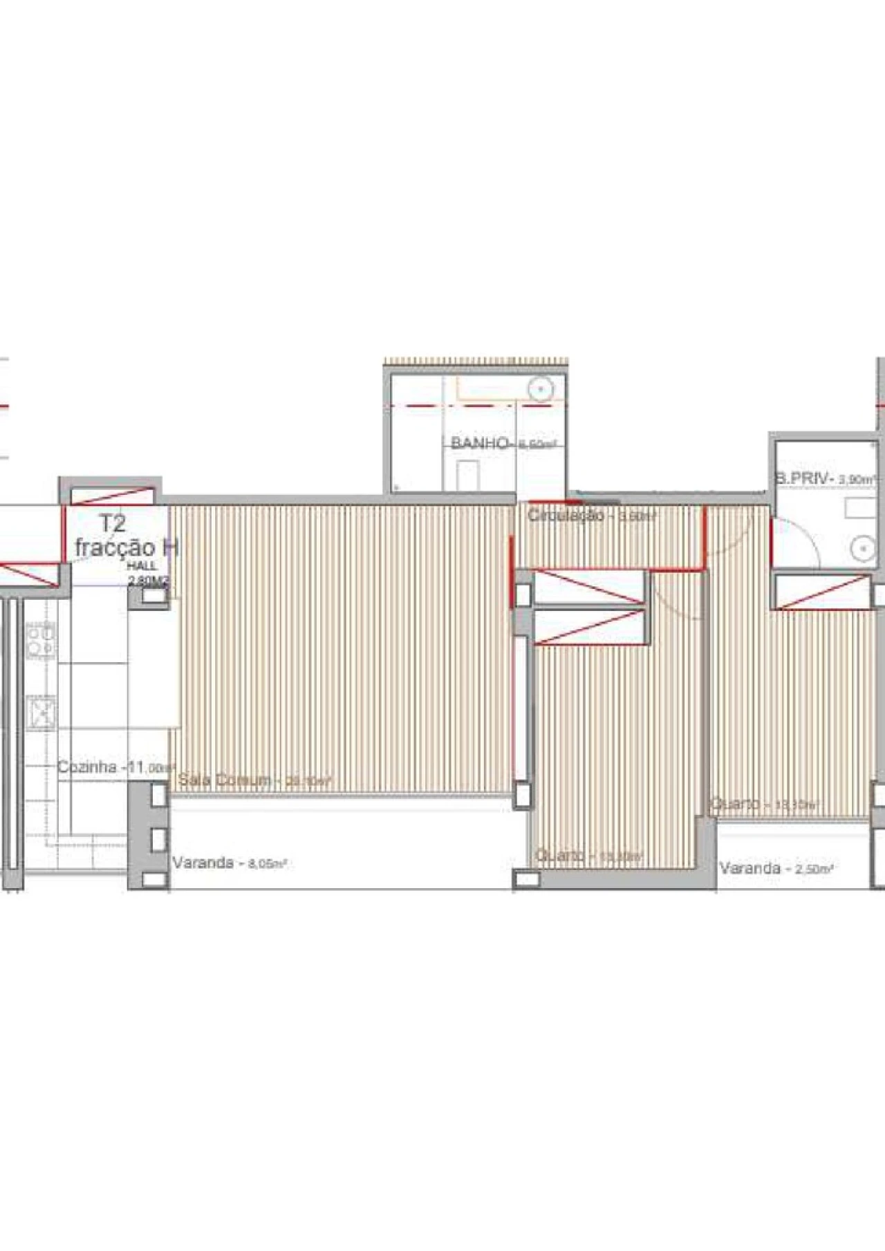 Apartamento T2 para Venda em Campo e Sobrado Foto 13