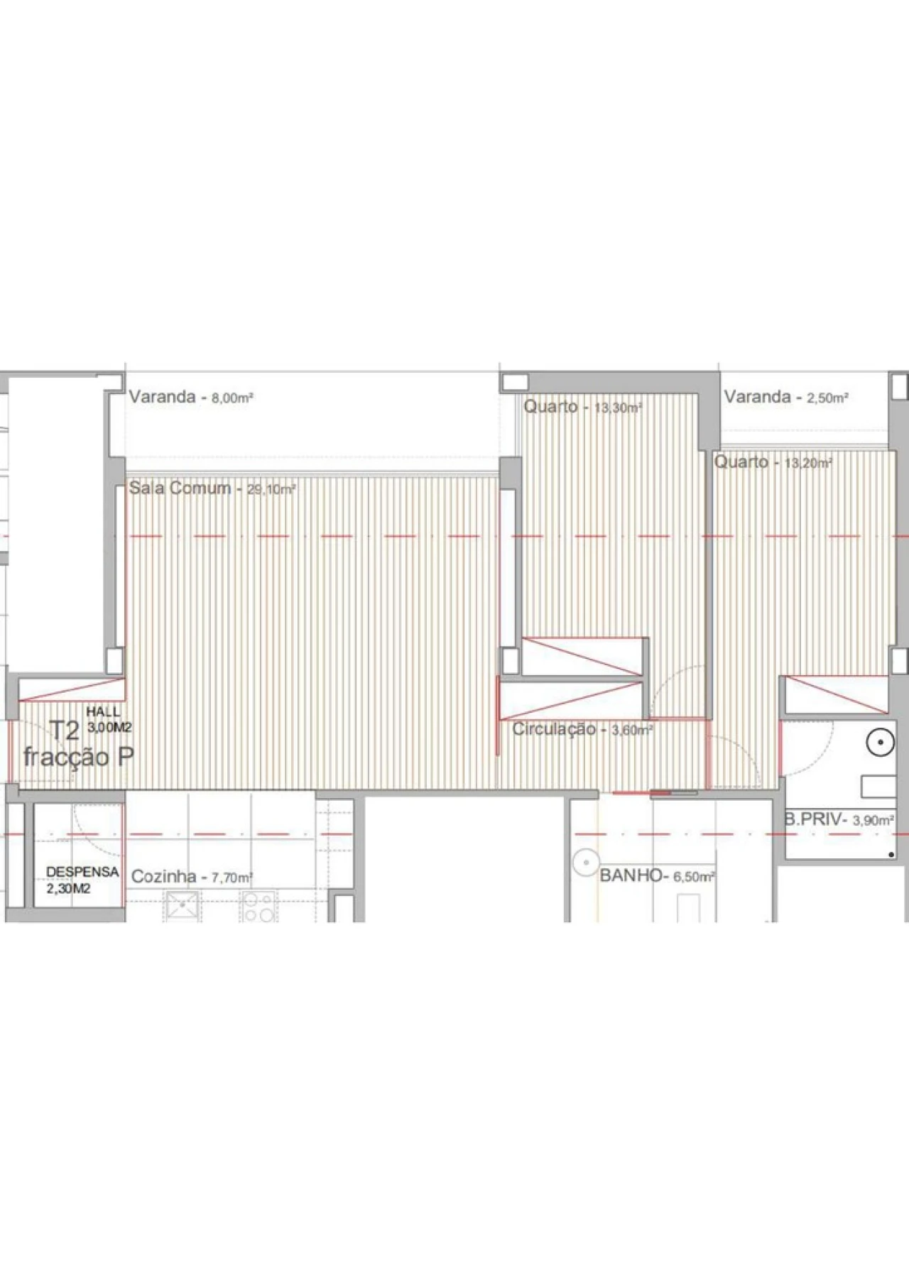 Apartamento T2 para Venda em Campo e Sobrado Foto 13