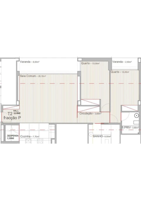 Apartamento T2 para Venda em Campo e Sobrado