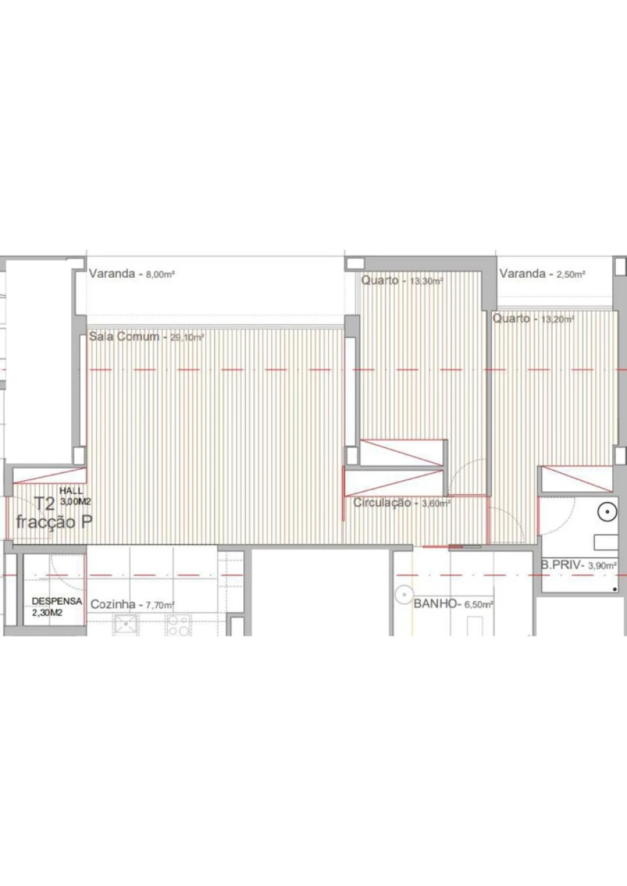 Apartamento T2 para Venda em Campo e Sobrado Foto 13