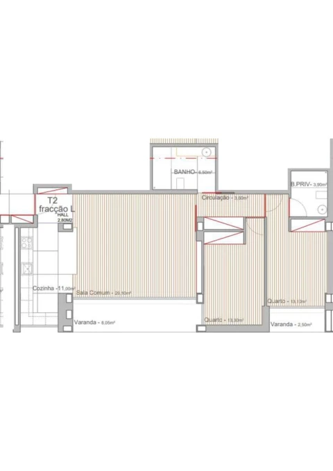 Apartamento T2 para Venda em Campo e Sobrado