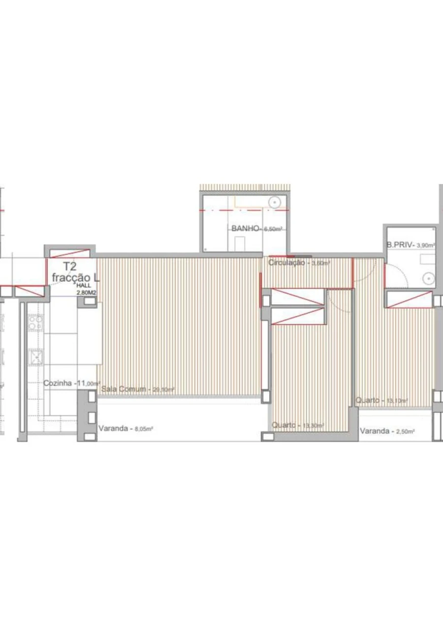 Apartamento T2 para Venda em Campo e Sobrado Foto 13