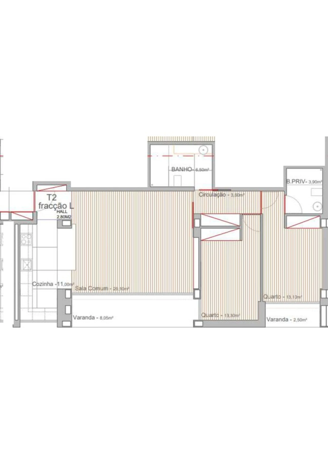 Apartamento T2 para Venda em Campo e Sobrado Foto 13