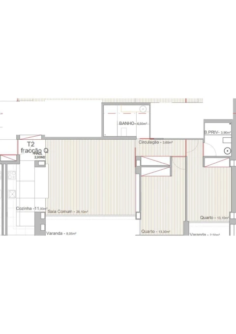 Apartamento T2 para Venda em Campo e Sobrado