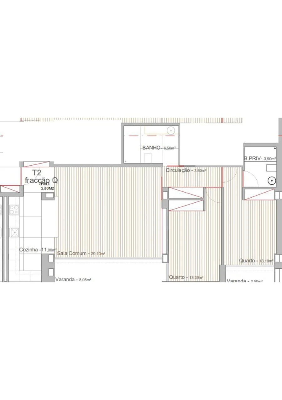 Apartamento T2 para Venda em Campo e Sobrado Foto 13