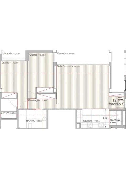 Apartamento T2 para Venda em Campo e Sobrado