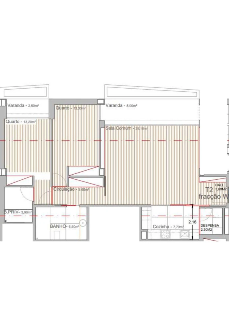 Apartamento T2 para Venda em Campo e Sobrado Foto 13