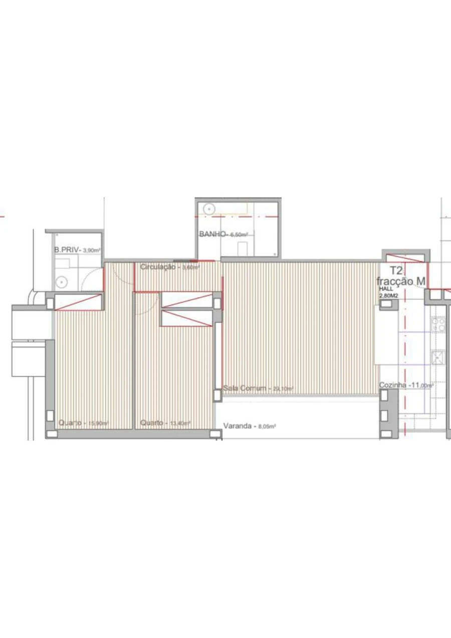 Apartamento T2 para Venda em Campo e Sobrado Foto 13