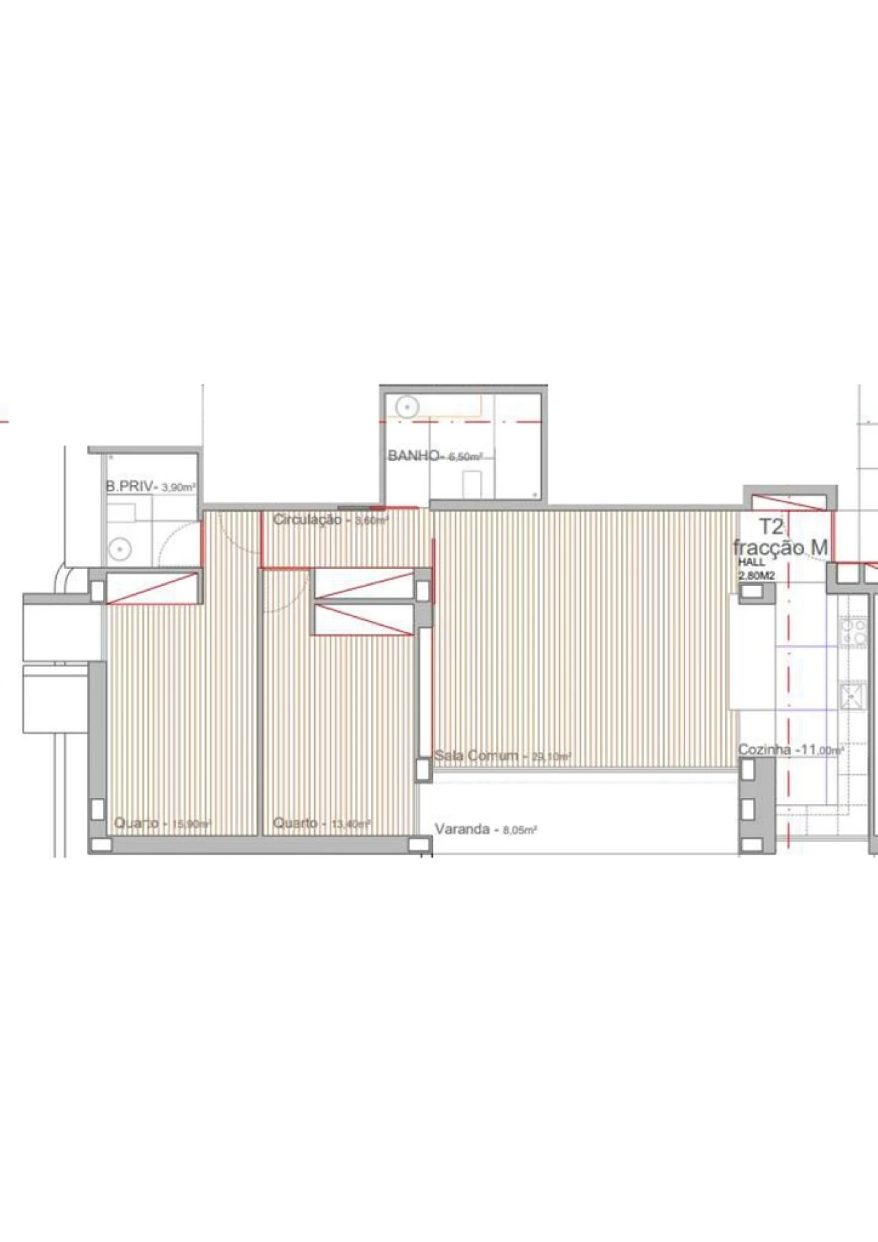 Apartamento T2 para Venda em Campo e Sobrado Foto 13