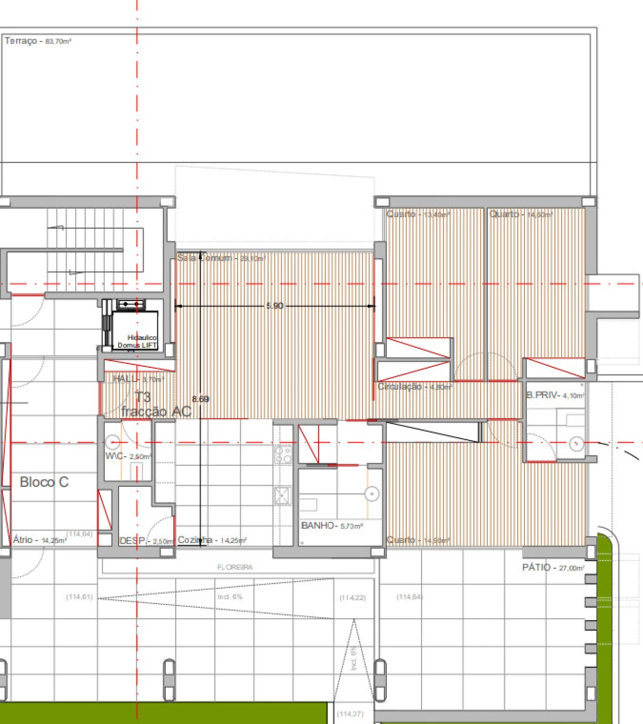 Apartamento T3 para Venda em Campo e Sobrado Foto 13