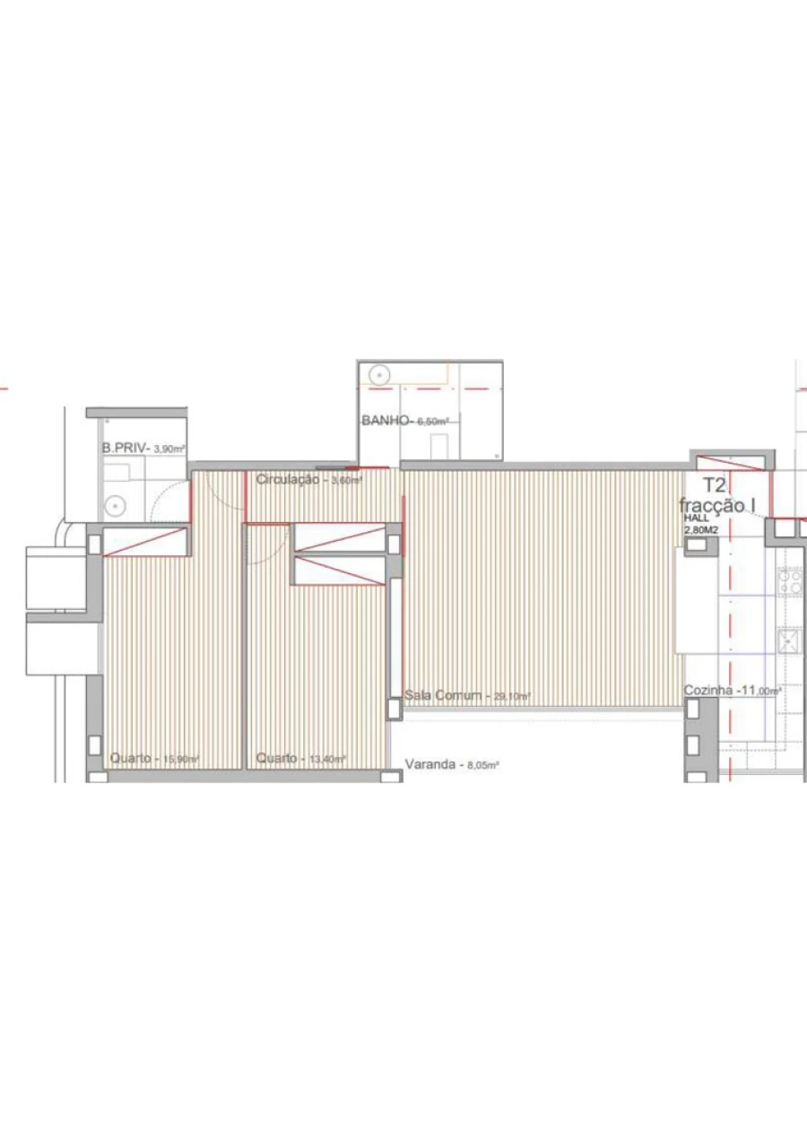 Apartamento T2 para Venda em Campo e Sobrado Foto 13