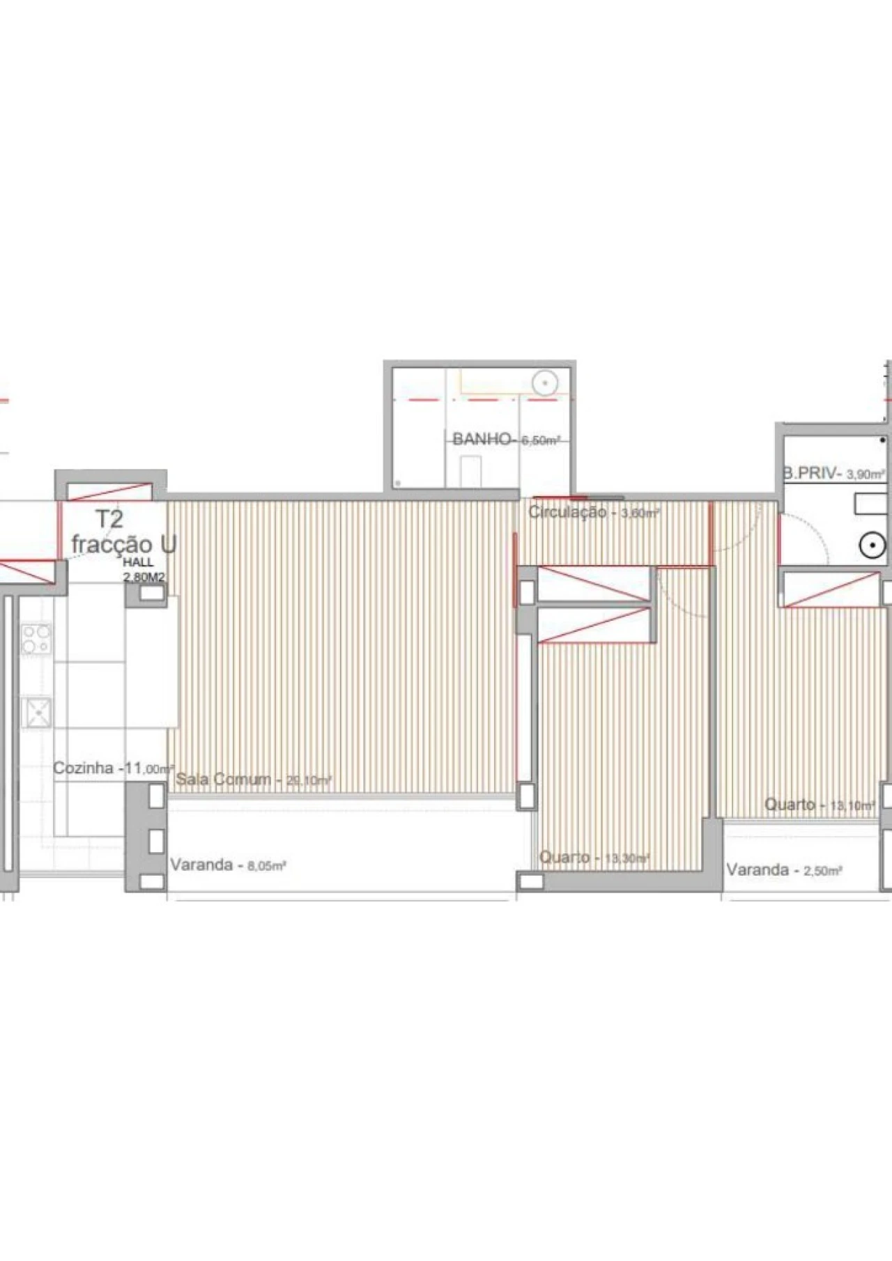 Apartamento T2 para Venda em Campo e Sobrado Foto 13
