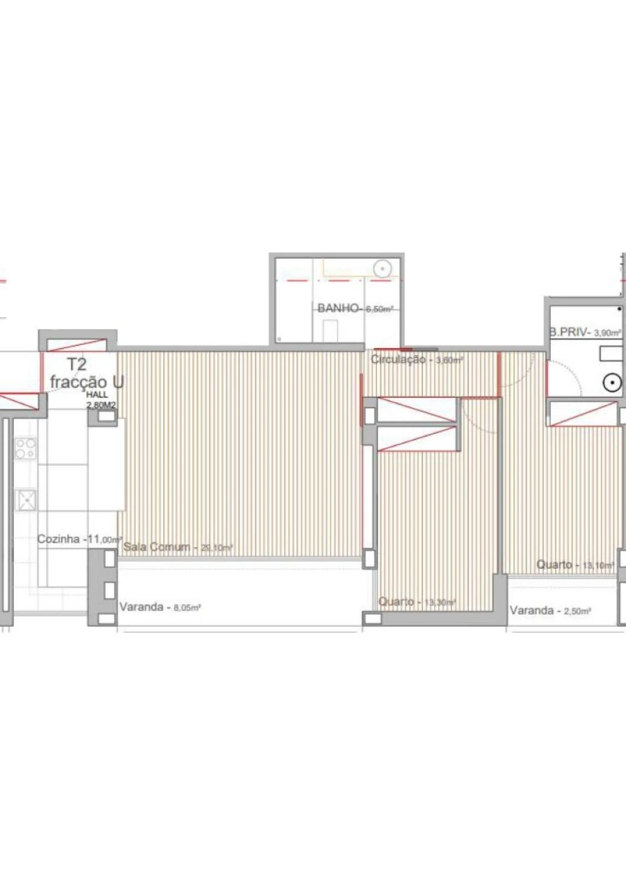 Apartamento T2 para Venda em Campo e Sobrado Foto 13