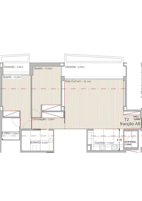 Apartamento T2 para Venda em Campo e Sobrado