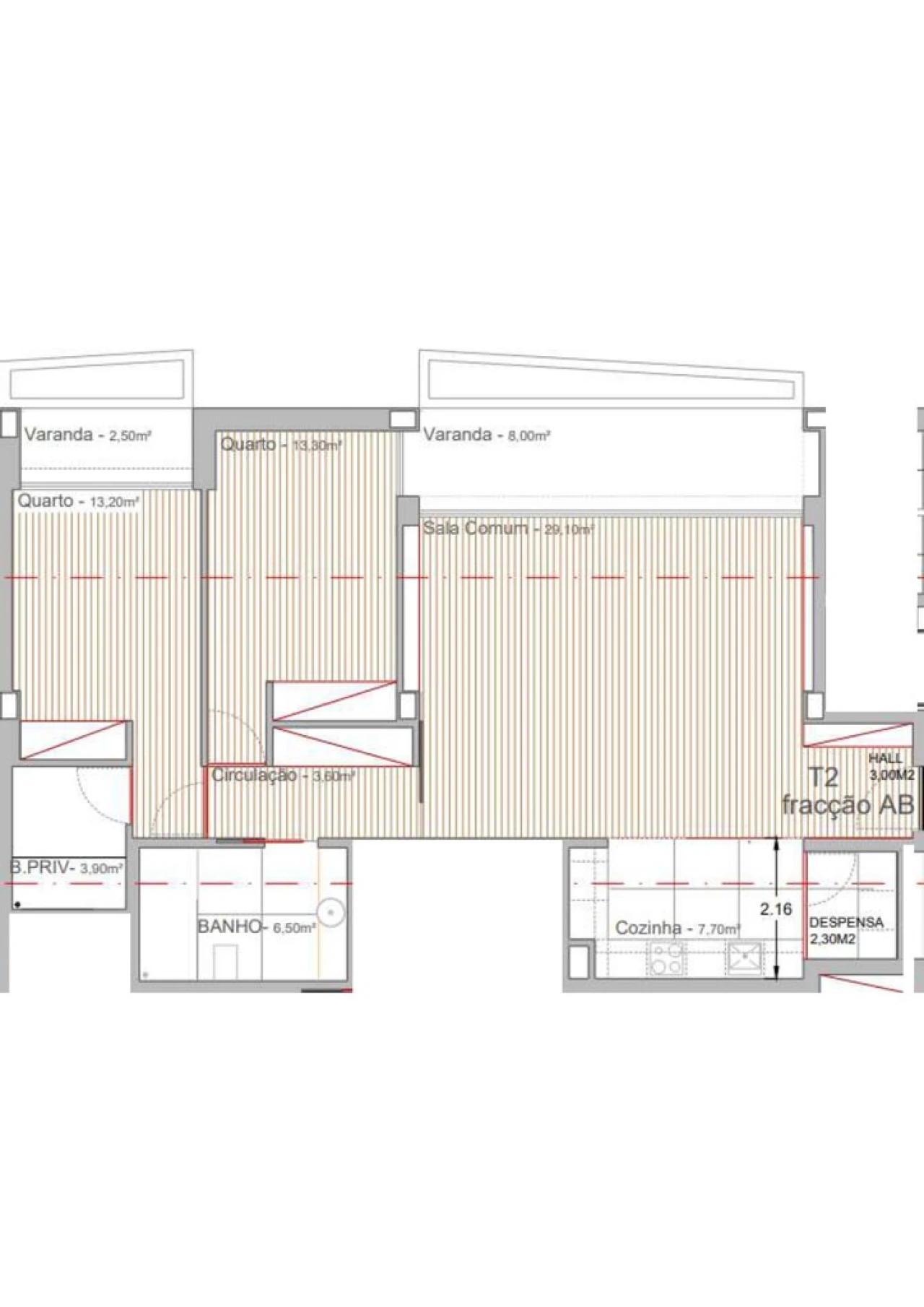Apartamento T2 para Venda em Campo e Sobrado Foto 13