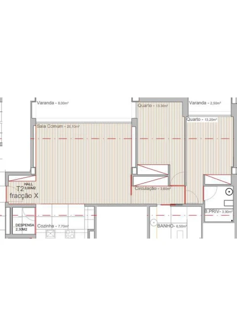 Apartamento T2 para Venda em Campo e Sobrado