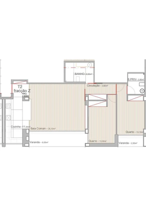 Apartamento T2 para Venda em Campo e Sobrado