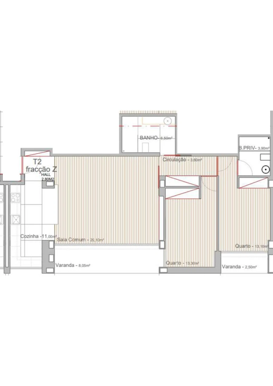 Apartamento T2 para Venda em Campo e Sobrado Foto 13